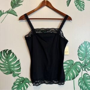 Y2K Vintage Black Lace Tank NWT